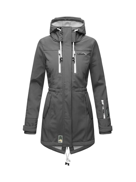 Marikoo lange Damen Steppjacke Abendsternchen mit abnehmbarer Kapuze - Image 2