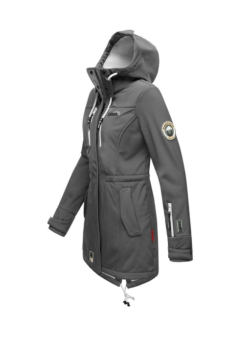Marikoo lange Damen Steppjacke Abendsternchen mit abnehmbarer Kapuze - Image 4