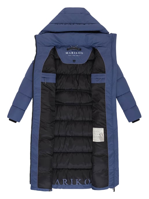 Marikoo Damen Winterjacke Nadeshikoo – lang, warm & mit Kapuze - Image 4