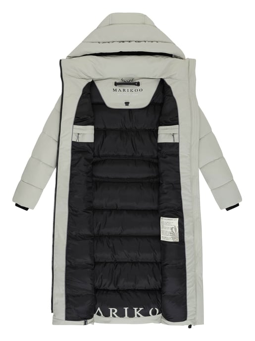 Marikoo Damen Winterjacke Nadeshikoo – lang, warm & mit Kapuze - Image 4