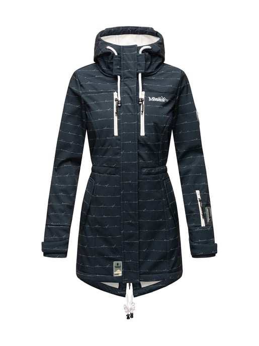 Marikoo lange Damen Steppjacke Abendsternchen mit abnehmbarer Kapuze - Image 2