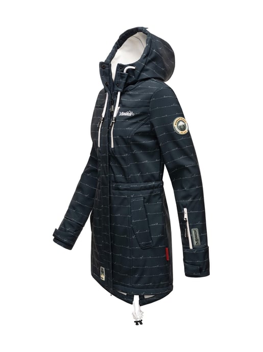 Marikoo lange Damen Steppjacke Abendsternchen mit abnehmbarer Kapuze - Image 3