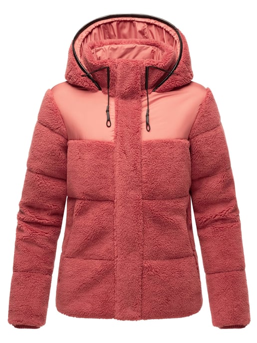 Marikoo Damen Teddy Puffer Jacke mit Kapuze & Reißverschluss – Kaguraa - Image 2