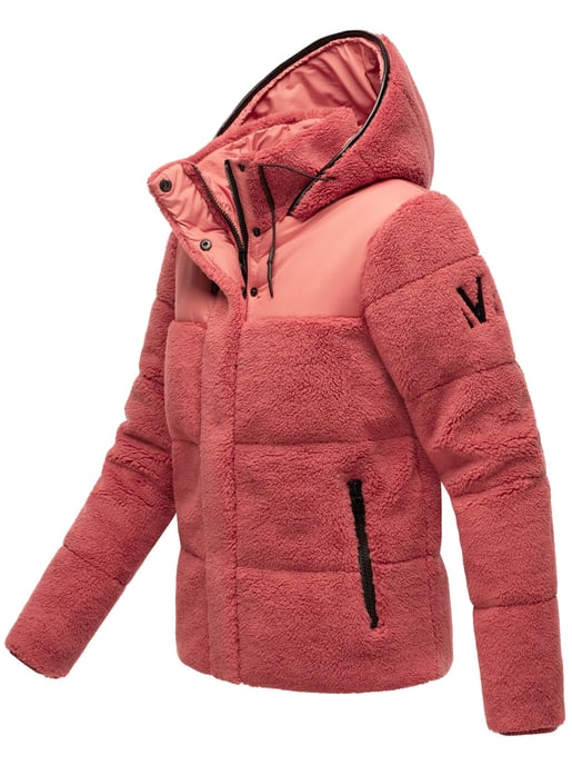 Marikoo Damen Teddy Puffer Jacke mit Kapuze & Reißverschluss – Kaguraa - Image 3