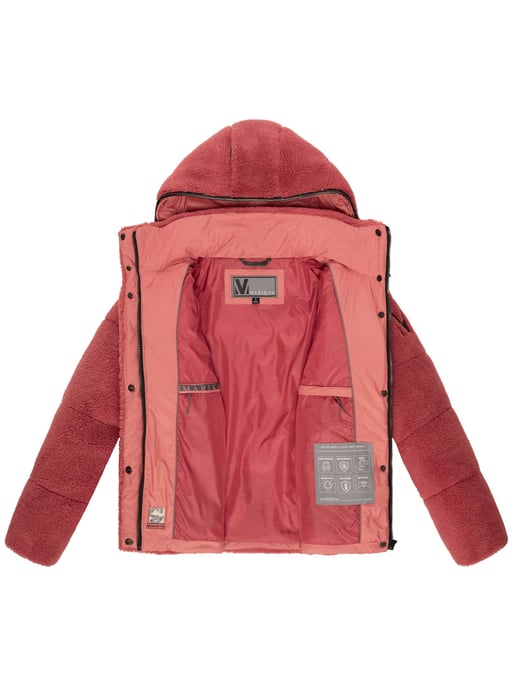 Marikoo Damen Teddy Puffer Jacke mit Kapuze & Reißverschluss – Kaguraa - Image 5
