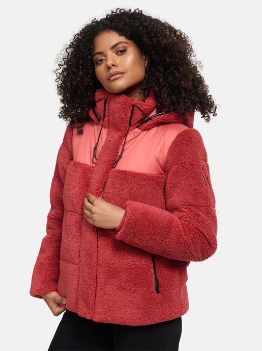 Marikoo Damen Teddy Puffer Jacke mit Kapuze & Reißverschluss – Kaguraa - Image 6