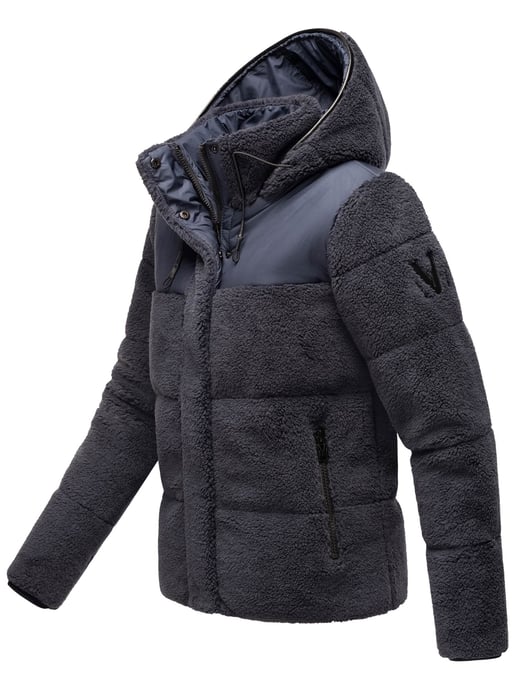 Marikoo Damen Teddy Puffer Jacke mit Kapuze & Reißverschluss – Kaguraa - Image 3