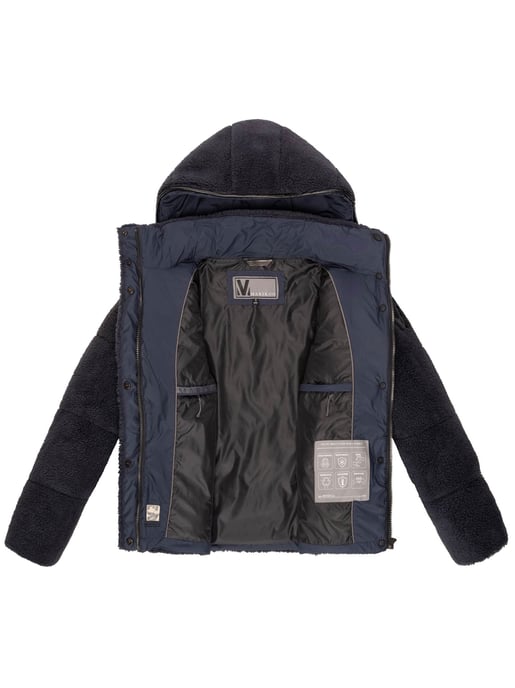 Marikoo Damen Teddy Puffer Jacke mit Kapuze & Reißverschluss – Kaguraa - Image 5