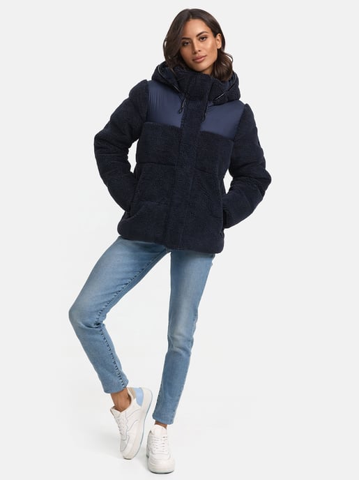 Marikoo Damen Teddy Puffer Jacke mit Kapuze & Reißverschluss – Kaguraa - Image 6
