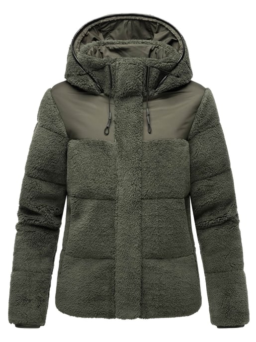 Marikoo Damen Teddy Puffer Jacke mit Kapuze & Reißverschluss – Kaguraa - Image 2