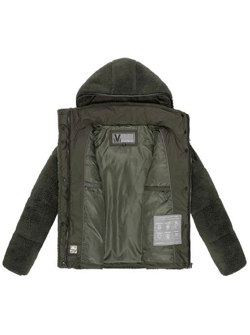 Marikoo Damen Teddy Puffer Jacke mit Kapuze & Reißverschluss – Kaguraa - Image 5