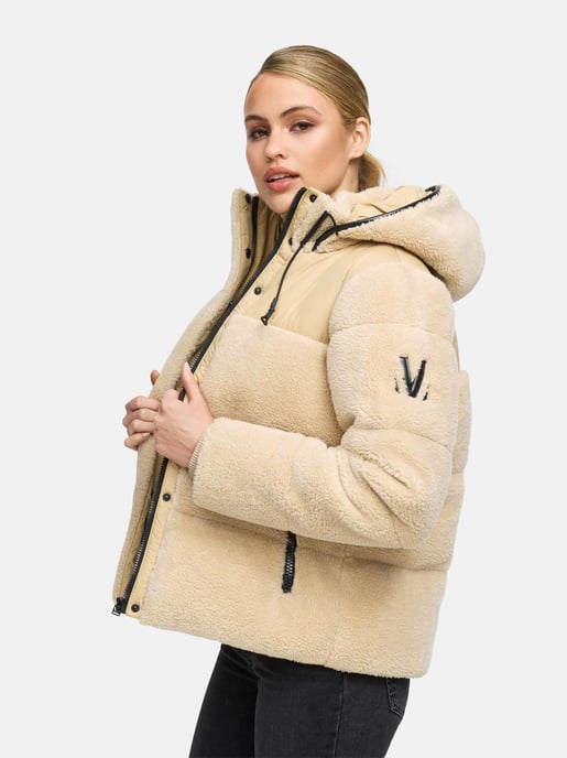 Marikoo Damen Teddy Puffer Jacke mit Kapuze & Reißverschluss – Kaguraa - Image 6