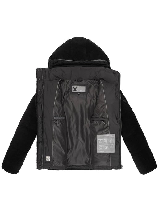 Marikoo Damen Teddy Puffer Jacke mit Kapuze & Reißverschluss – Kaguraa - Image 5