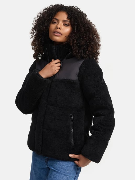 Marikoo Damen Teddy Puffer Jacke mit Kapuze & Reißverschluss – Kaguraa - Image 6