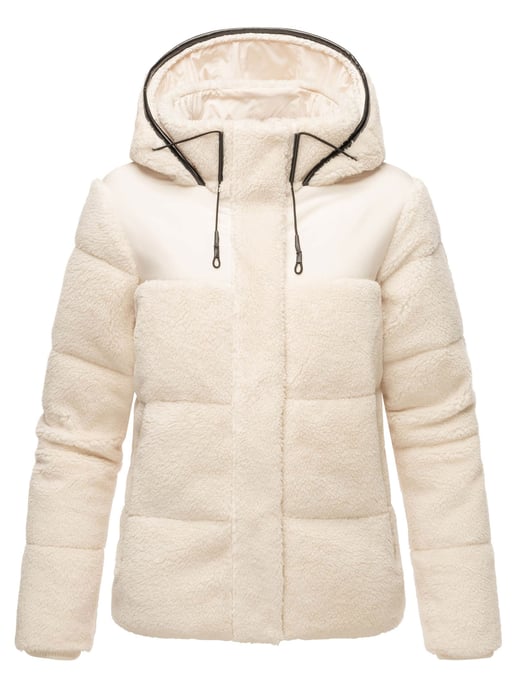 Marikoo Damen Teddy Puffer Jacke mit Kapuze & Reißverschluss – Kaguraa - Image 2