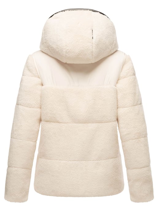 Marikoo Damen Teddy Puffer Jacke mit Kapuze & Reißverschluss – Kaguraa - Image 4
