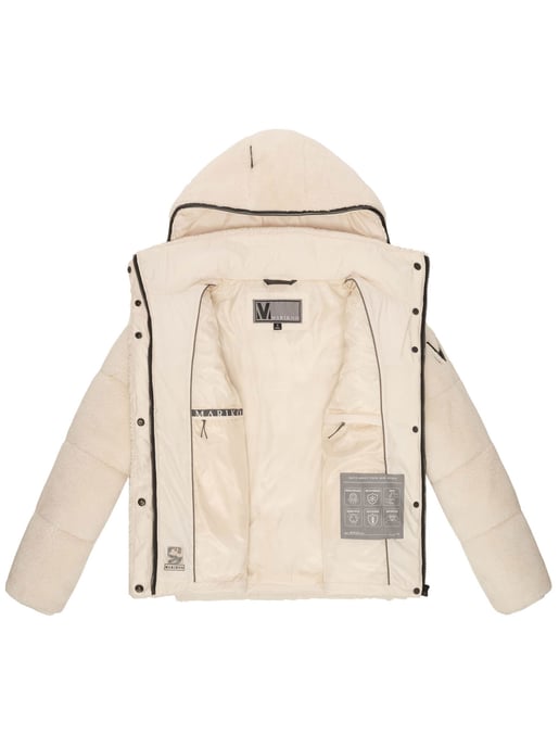 Marikoo Damen Teddy Puffer Jacke mit Kapuze & Reißverschluss – Kaguraa - Image 5
