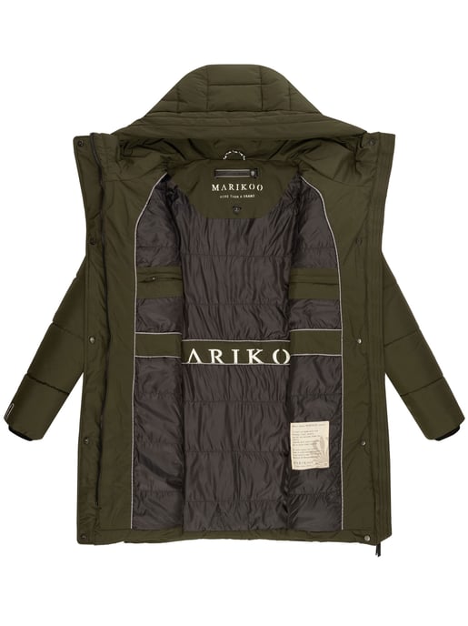 Marikoo Damen Steppjacke Karumikoo XVI – warm, stylisch & mit Kapuze - Image 5