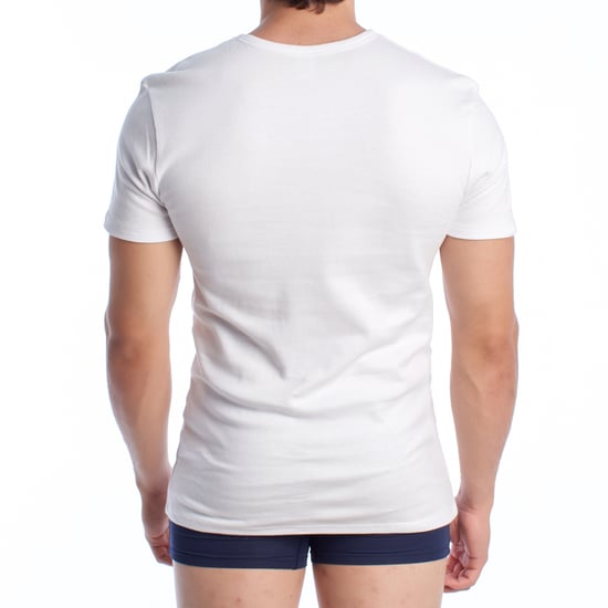 Kurzarm-Baumwoll-Thermo-T-Shirt für Männer A0256 - Image 4
