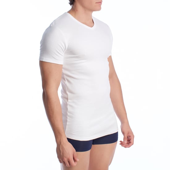 Kurzarm-Baumwoll-Thermo-T-Shirt für Männer A0255 - Image 3