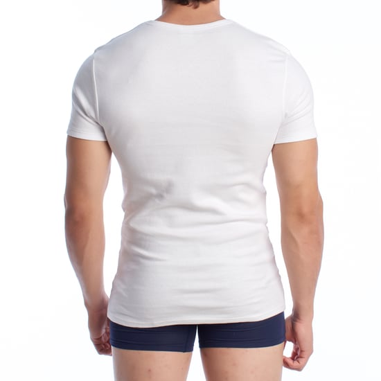 Kurzarm-Baumwoll-Thermo-T-Shirt für Männer A0255 - Image 4