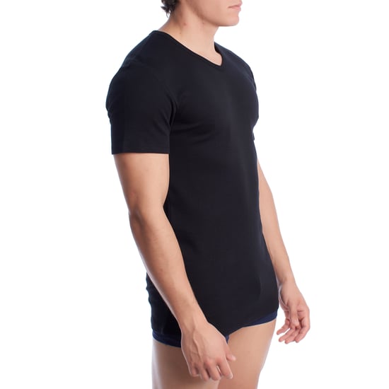 Kurzarm-Baumwoll-Thermo-T-Shirt für Männer A0255 - Image 3