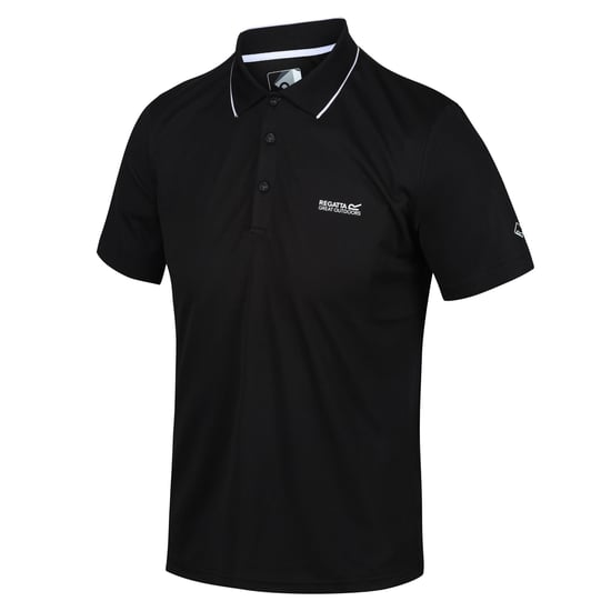 Regatta Herren Maverick V Active Poloshirt (Schwarz) - Image 3