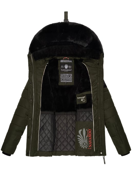 Navahoo Damen Winter Steppjacke Milianaa – Warm, Kuschelig & Wetterfest mit Kapuze - Image 6