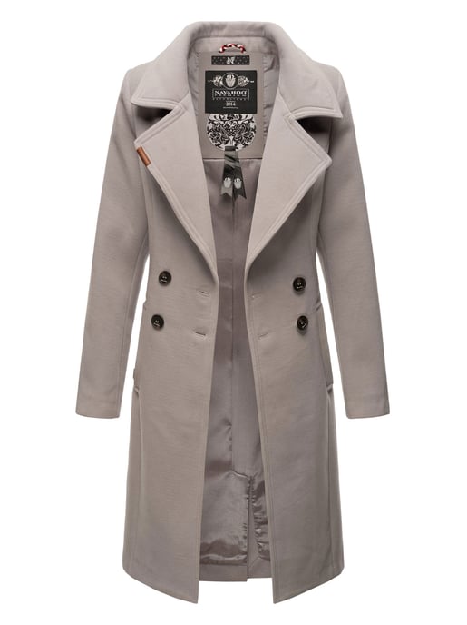 Navahoo Damen Trenchcoat Wooly – Premium Wintermantel mit Eleganter Passform - Image 2
