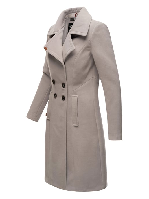 Navahoo Damen Trenchcoat Wooly – Premium Wintermantel mit Eleganter Passform - Image 3