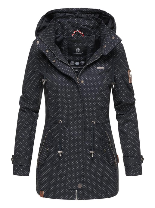 Marikoo leichte Damen Übergangsjacke mit abnehmbarer Kapuze - Image 1
