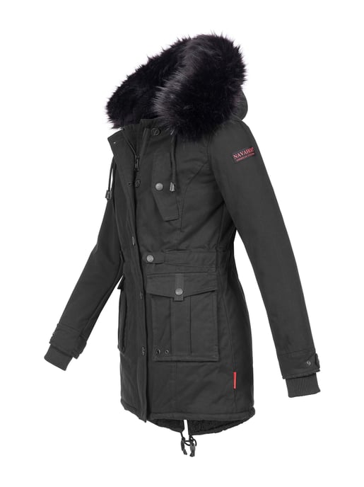 Navahoo Damen Winterjacke Luluna – Mit Teddyfell & Abnehmbarem Kunstfellkragen - Image 2