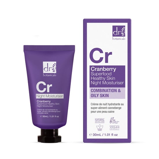 Dr Botanicals Cranberry Superfood Gesunde Haut Nachtfeuchtigkeitscreme 30ml - Image 2