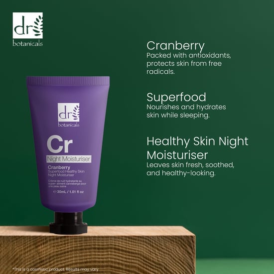 Dr Botanicals Cranberry Superfood Gesunde Haut Nachtfeuchtigkeitscreme 30ml - Image 6
