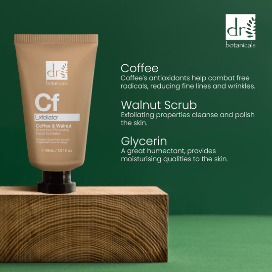 Dr Botanicals Kaffee Superfood Erneuerndes Gesichtspeeling 30ml - Image 5