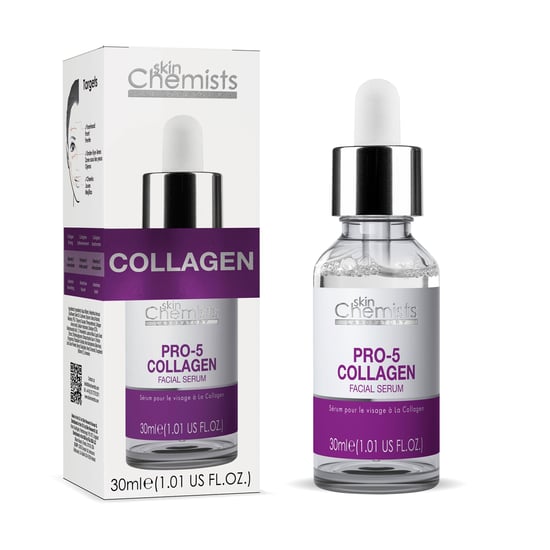 skinChemists Pro-Collagen 5 Gesichtsserum 30ml x 2 Duo-Pack - Image 2