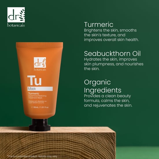Dr Botanicals Fortgeschrittene Kurkuma Superfood Wiederherstellungsmasken 30ml - Image 6
