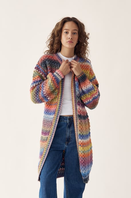 Gio Strickcardigan in Mehrfarbig - Image 5