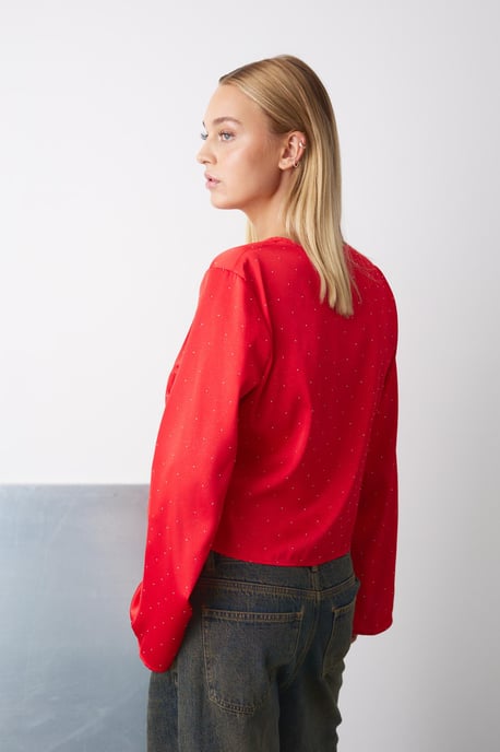 Serafinella Bluse in Rot - Image 4