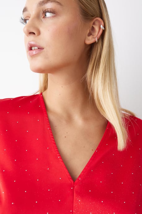 Serafinella Bluse in Rot - Image 5