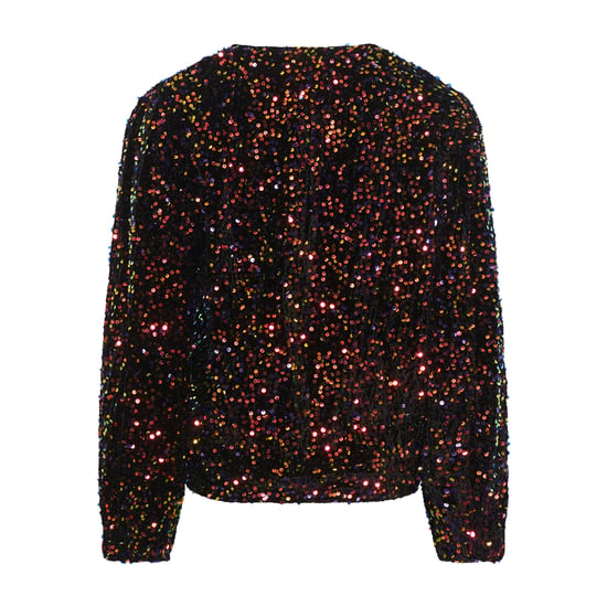 Teagan Wickelbluse in Schwarz - Image 2