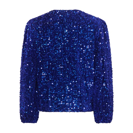 Teagan Wickelbluse in Marineblau - Image 2