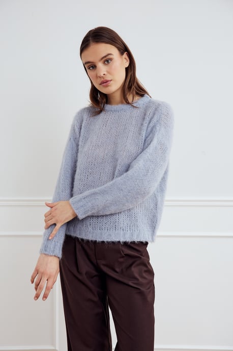 Delta Strickpullover in Hellblau - Image 5