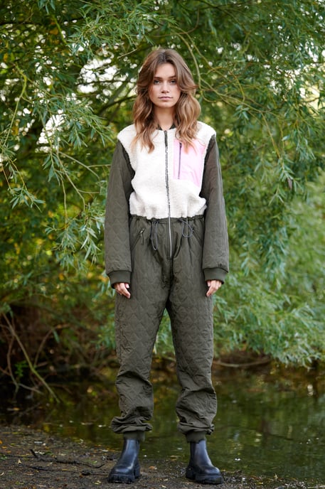 Ana Quilt Overall in Army - Image 5