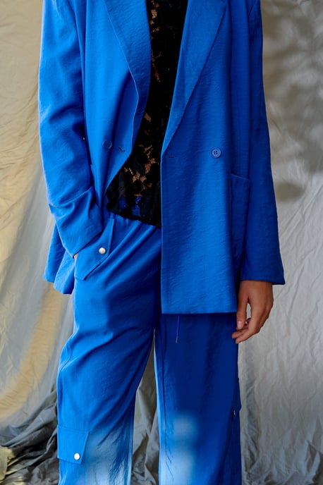 Paola Oversize Blazer in Marineblau - Image 5