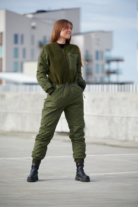 Ana Steppoverall in Armeegrün - Image 3