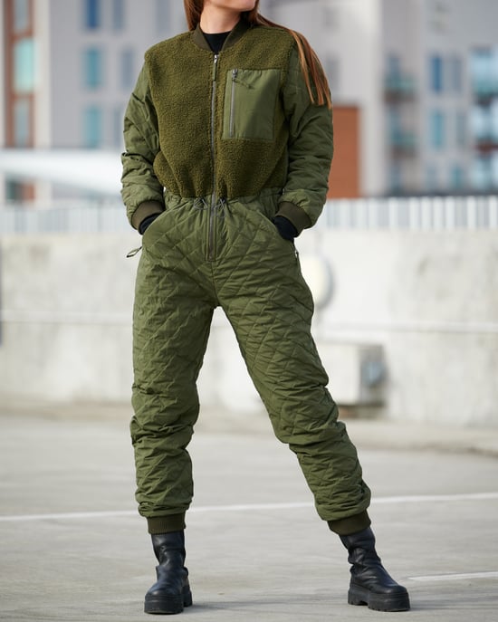 Ana Steppoverall in Armeegrün - Image 4