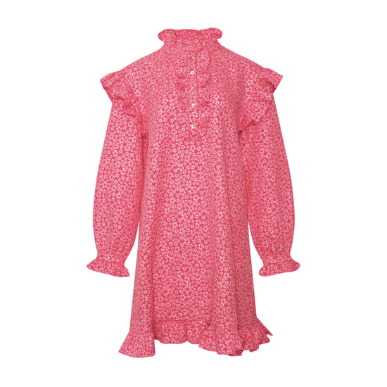 Reno Ruby Rüschenkleid in Hellrosa - Image 1