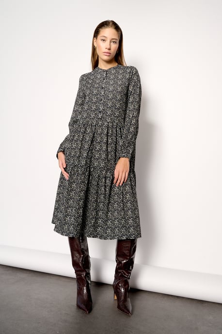 Porter Lipe Kleid in Schwarz/Mehrfarbig - Image 3