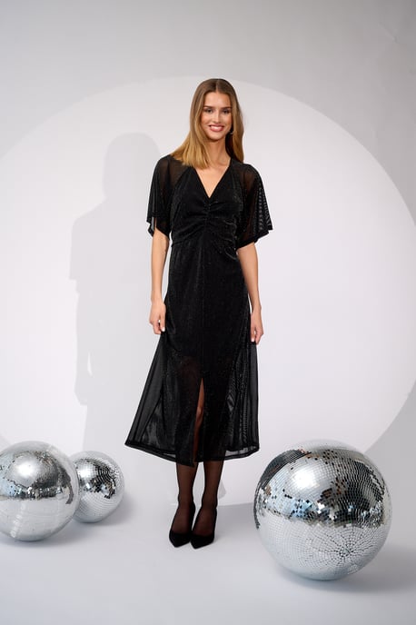 Wien Midi-Kleid in Schwarz - Image 4